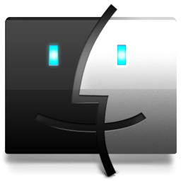 Finder Black Icon 256x256 png